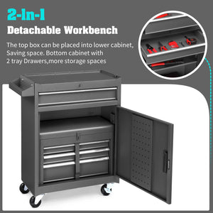4-Drawer Rolling Tool Chest with Wheels & Lock