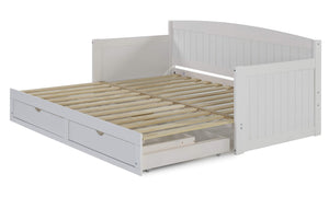 Twin to King Daybed with Trundle & Storage Drawers