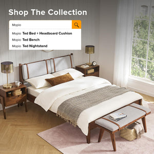 Mid-Century Modern End of Bed Bench
