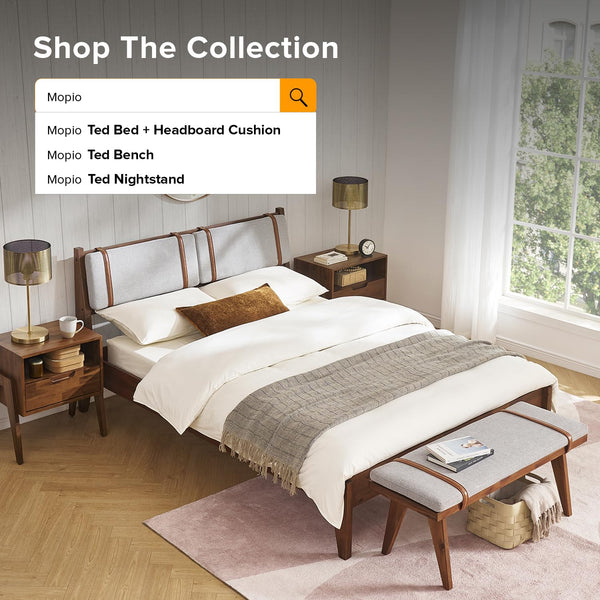 Mid-Century Modern End of Bed Bench