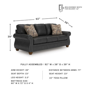 Queen Sofa Sleeper with Memory Foam Mattress