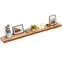 Live Edge Elm Wood Floating Wall Shelf 55 Inch