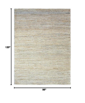 Hand-Knotted Jute Area Rug — Natural Fiber, Indoor & Outdoor