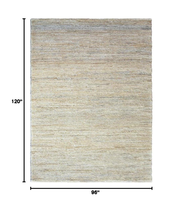Hand-Knotted Jute Area Rug — Natural Fiber, Indoor & Outdoor