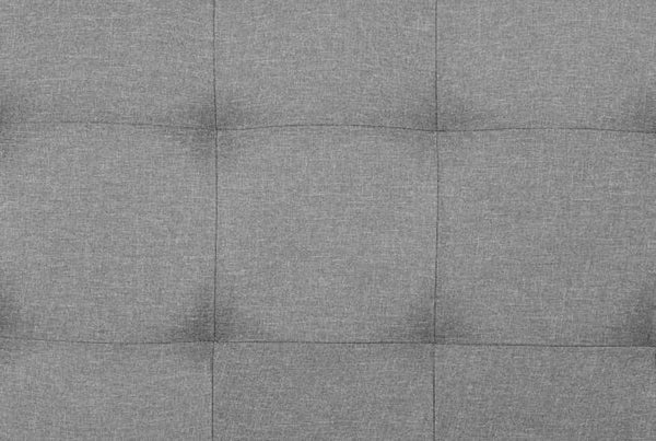 King Size Tufted Upholstered Headboard – Adjustable Height, Gray