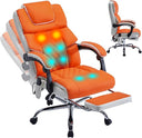 Massage Office Chair 6-Point Vibration with Footrest & Heat