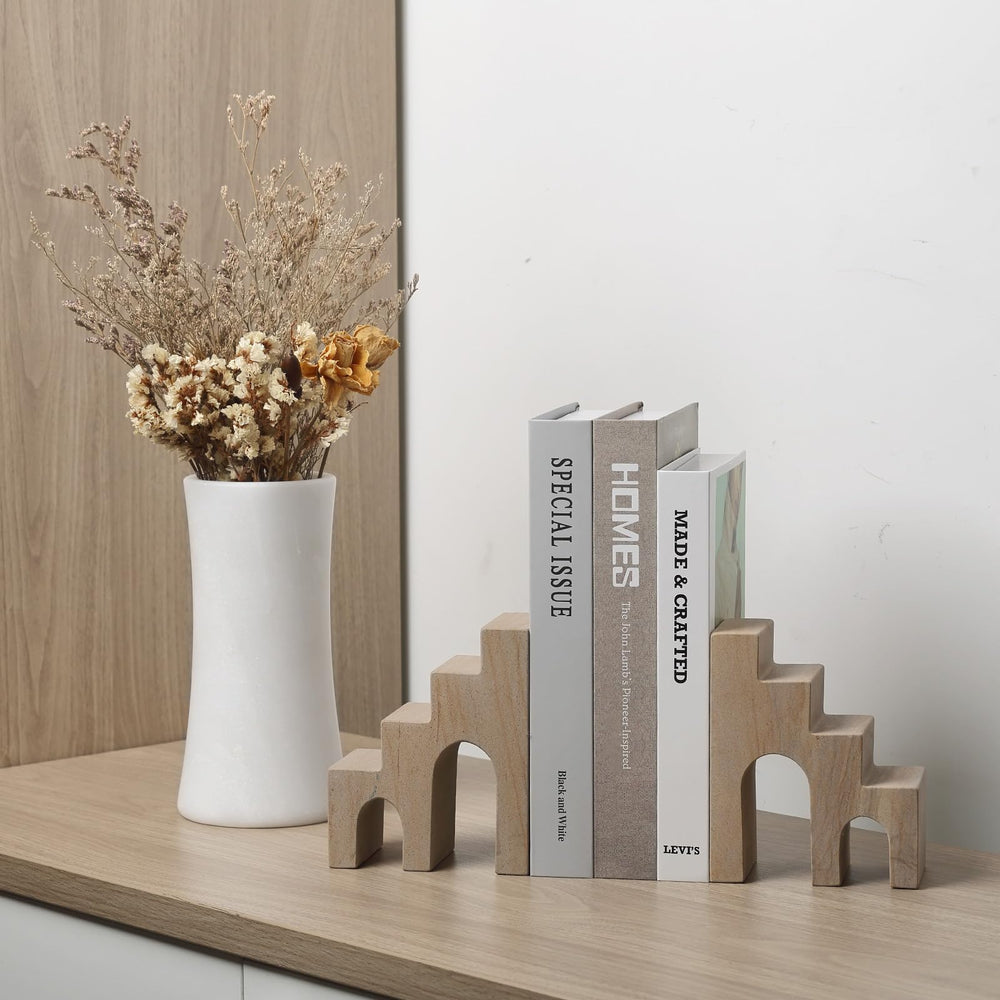 Marble Castle Bookends – Set of 2
