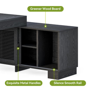 L-Shaped Executive Desk with File Cabinet