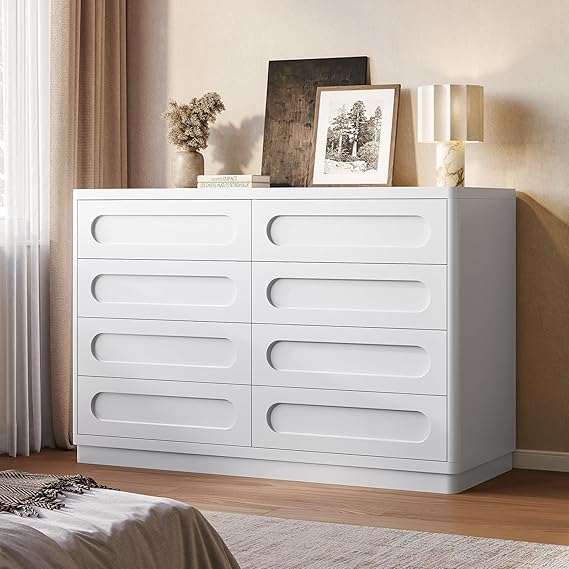 8-Drawer Dresser with Deep Storage – Wide Chest of Drawers for Bedroom & Closet