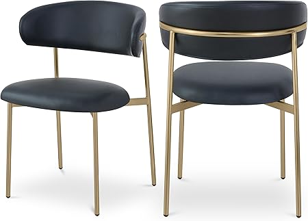 Vegan Leather Dining Chair Set of 2