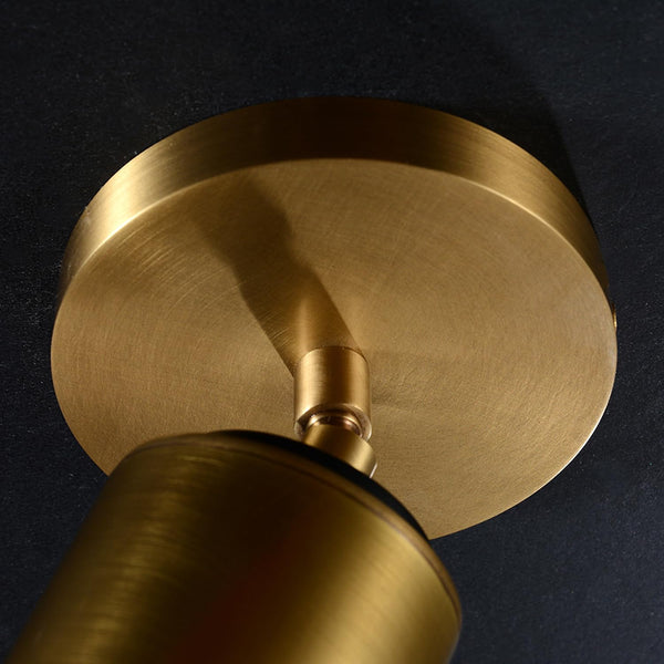 Adjustable Brass Ceiling Spotlight – Dimmable Directional Wall Light Fixture