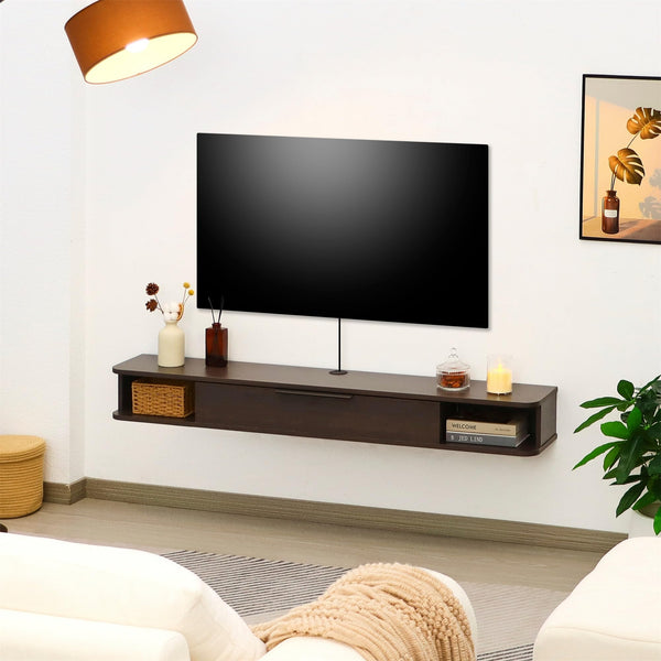 55" Floating Wall-Mounted TV Stand with Storage