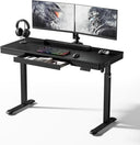 Electric Standing Desk with Drawer & Power Outlet – 55 Inch Adjustable Height