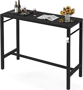 Outdoor Bar Table – Counter Height Pub Table with Bottle Opener