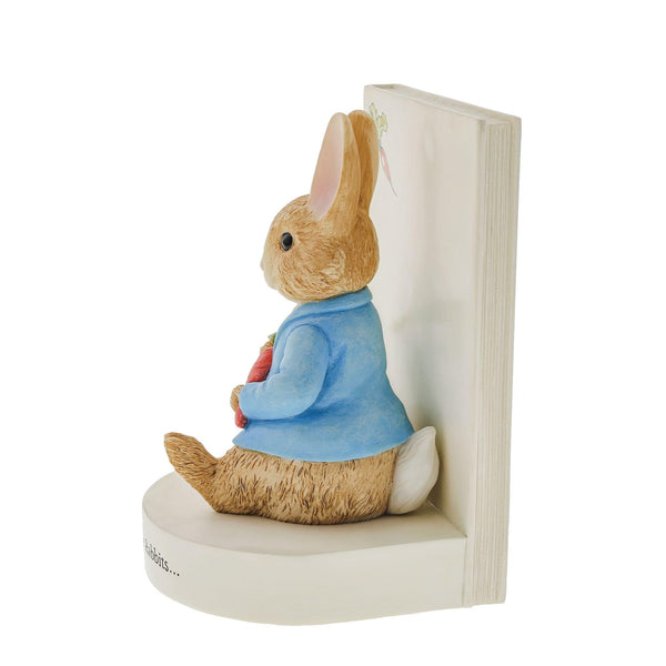 Peter Rabbit Cast Stone Decorative Bookend – Off White