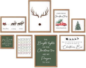 Wooden Motivational Wall Art Set of 8