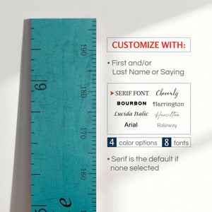 Personalized Wooden Growth Chart for Kids