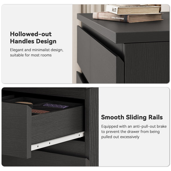 7-Drawer Tall Vertical Dresser with Jewelry Storage