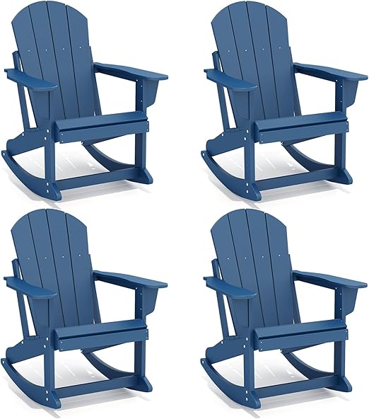 HDPE Adirondack Rocking Chair – Outdoor Porch Rocker
