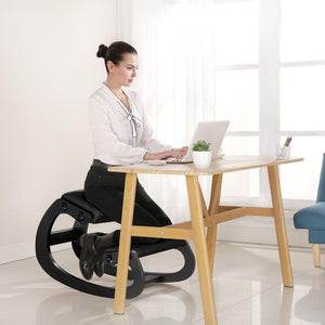 Adjustable Ergonomic Kneeling Chair – Rocking Posture Stool with Solid Wood Frame