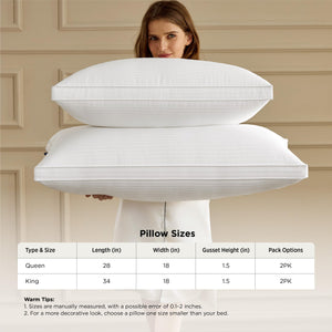 Hotel Quality Bed Pillows Set of 2