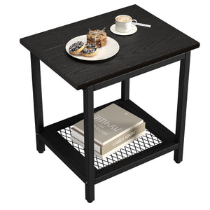 2-Tier Outdoor Side Table with Storage