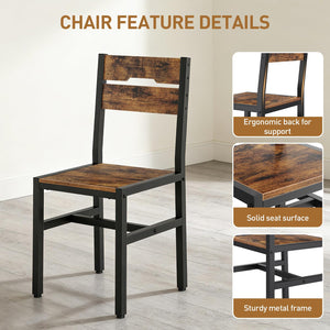 7-Piece Extendable Dining Table Set with 6 Chairs