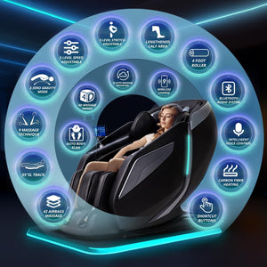 4D Zero Gravity Massage Chair – SL-Track, Full Body Recliner