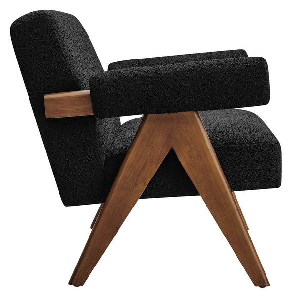 Boucle Fabric Loveseat