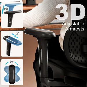 Ergonomic Office Chair with Footrest & Adjustable Lumbar Support