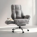Big and Tall Office Chair with Flip Armrests, Footrest & Reclining Wide Seat