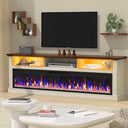 58" Fireplace TV Stand with 52" Electric Fireplace for TVs Up to 65"
