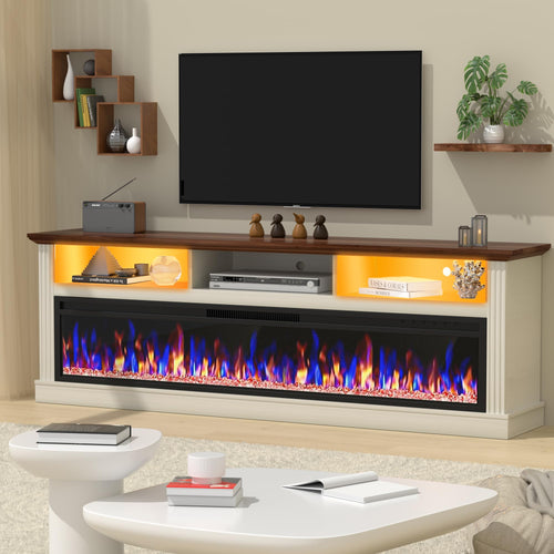 58" Fireplace TV Stand with 52" Electric Fireplace