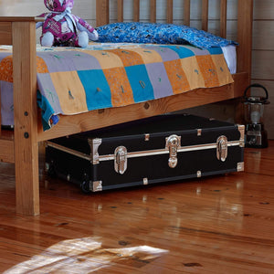 Under-Bed Storage Trunk with Wheels & Lock