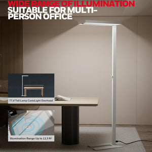 Full Spectrum LED Floor Lamp with Dimmer