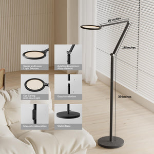 Dimmable LED Floor Lamp with Remote