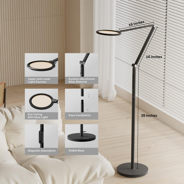 Dimmable LED Floor Lamp with Remote