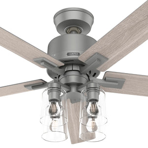 52-Inch Smart Ceiling Fan with LED Light & Remote