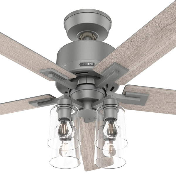 52-Inch Smart Ceiling Fan with LED Light & Remote