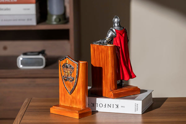 Medieval Armored Warrior Bookends