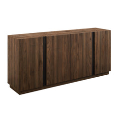 70" 4-Door Sideboard with Adjustable Shelves – Dark Walnut