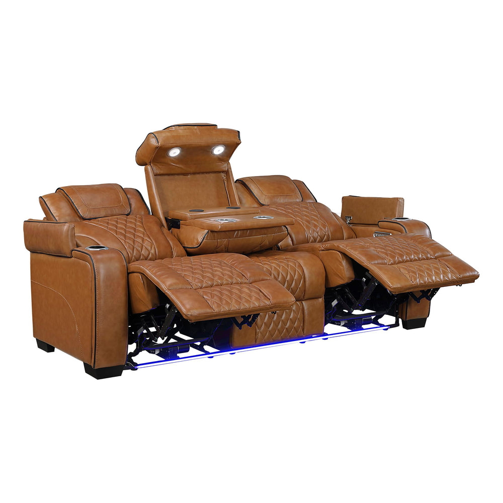 Power Reclining Sofa with Heat, Massage & Wireless Charging