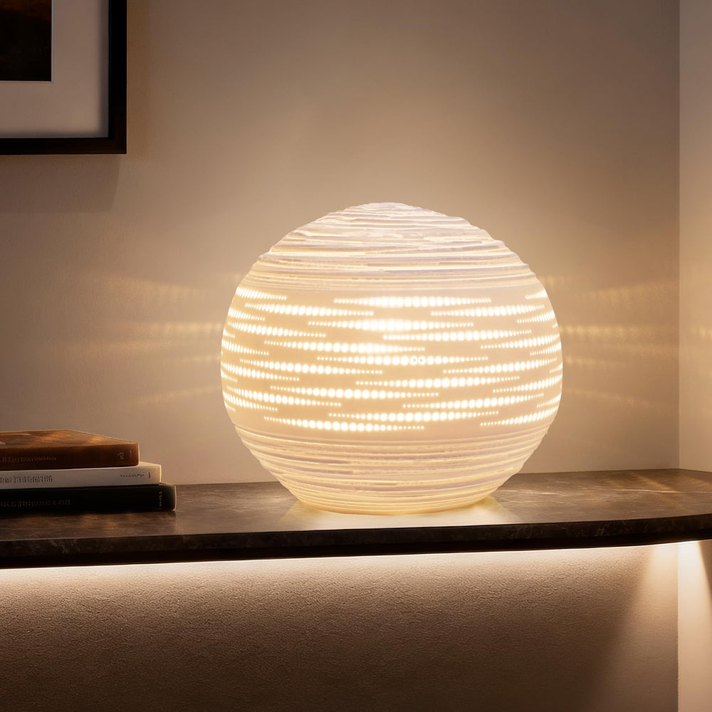 Ceramic Table Lamp – Dimmable, Warm Ambient Light, E12 Bulb Included
