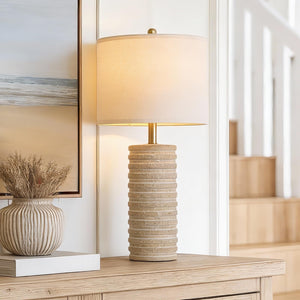 Farmhouse Ceramic Table Lamps Set of 2