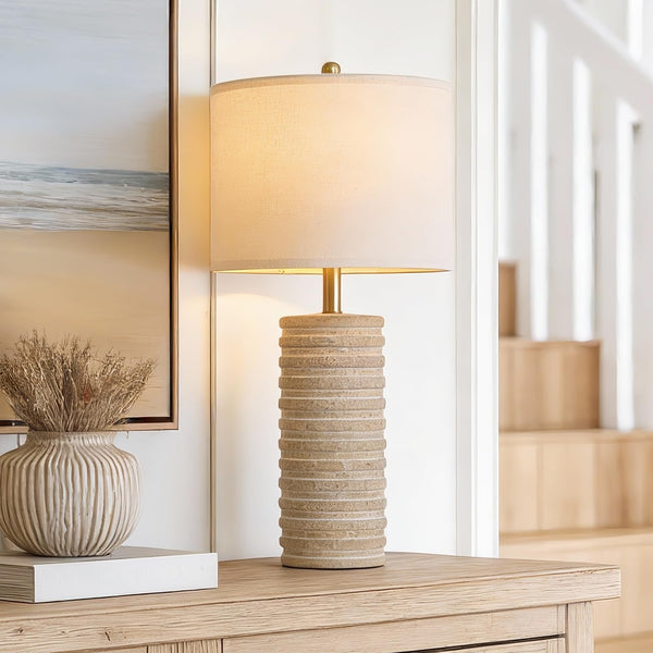 Farmhouse Ceramic Table Lamps Set of 2