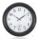 18-Inch Atomic Outdoor Wall Clock with Temperature