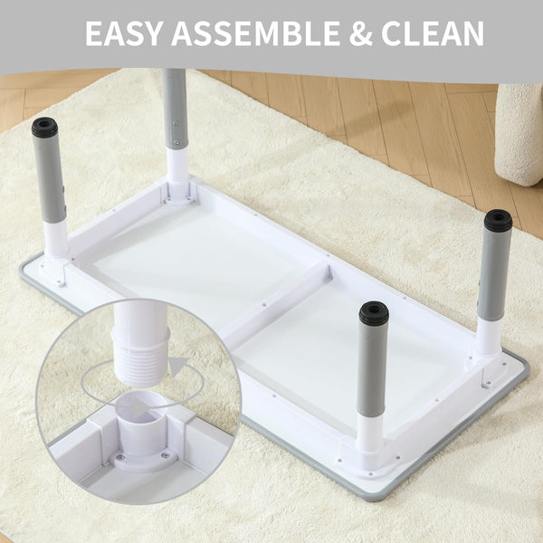 Height Adjustable Kids Table and 4 Chairs Set