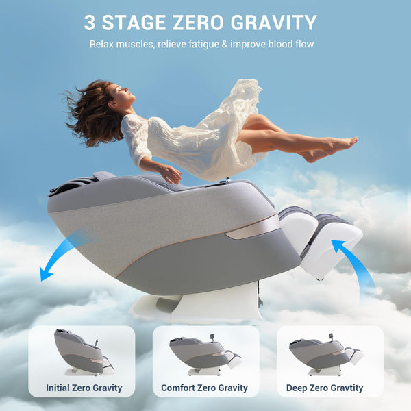 Full Body Massage Chair with Flexible SL Track and Zero Gravity