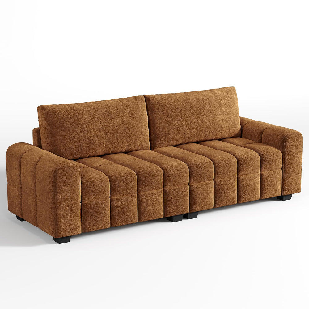 Modern 3-Seater Chenille Sofa Couch