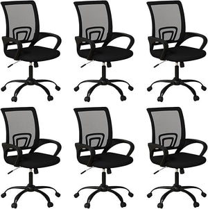 Mesh Office Chair Set, Ergonomic, Height Adjustable, 360° Swivel
